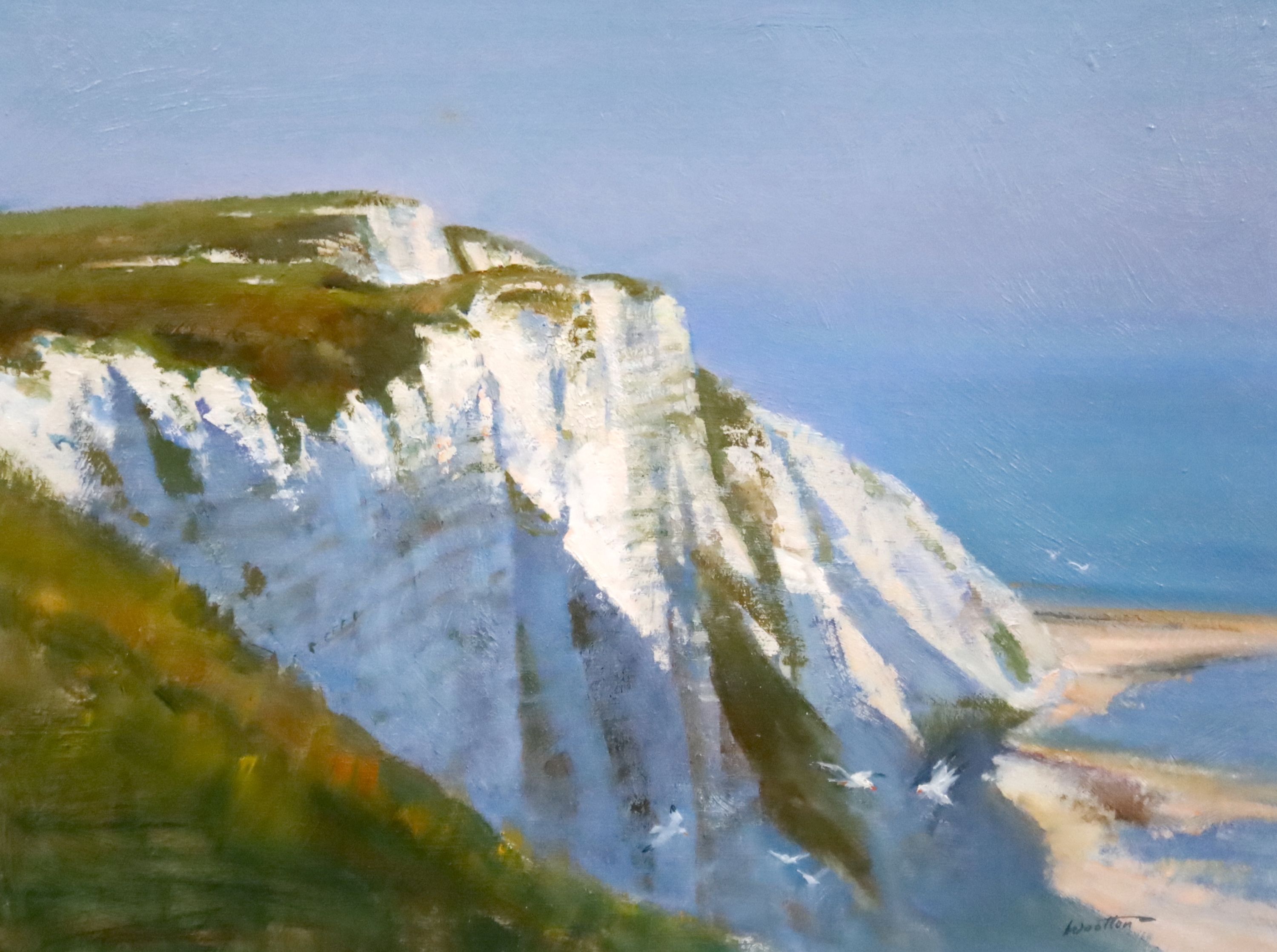 Frank Wootton (1914-1998), Beachy Head, oil on board, 29 x 39.5cm